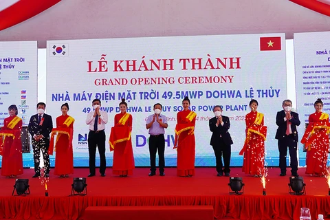 Solar power plant officially inaugurated in Quang Binh province
