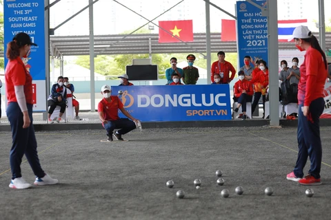 SEA Games 31: Vietnamese petanque team win tickets to semi-finals