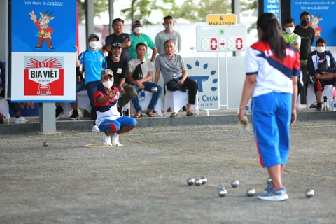 Cambodia wins first gold in pétanque of SEA Games 31