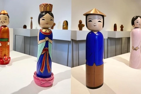 Japanese Kokeshi dolls go on show in Hanoi