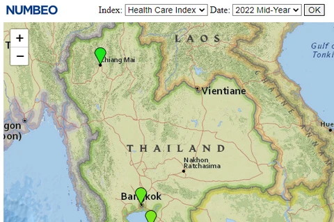 Thai cities top healthcare index mid-2022
