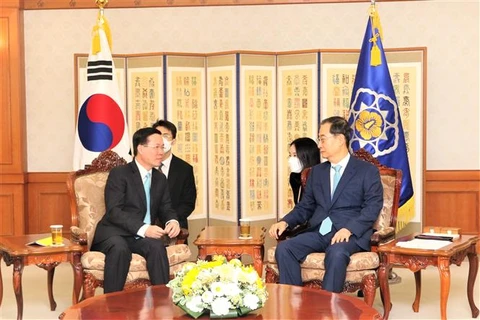 Vietnamese Party official meets with RoK Prime Minister
