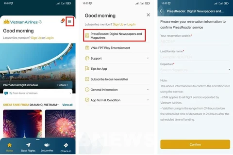 Vietnam Airlines provides free-of-charge news-reader app