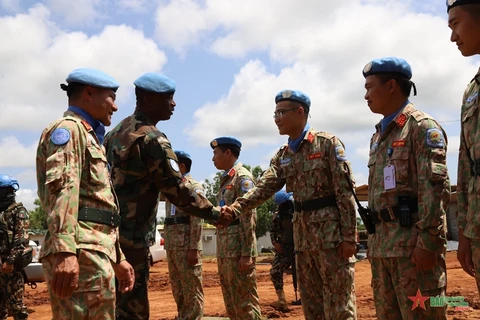 Engineering Unit Rotation 1 in Abyei celebrates National Day