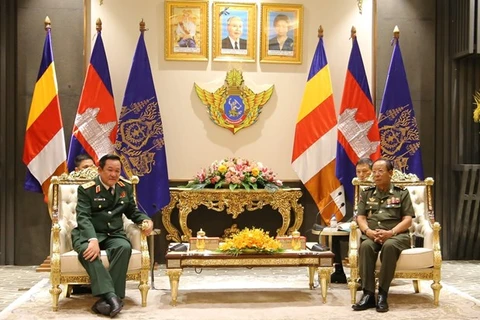 Vietnam, Cambodia enhance military relations