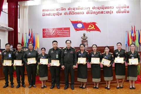Training course held for Lao 103 Military Hospital’s staff