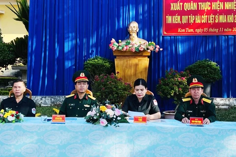 K53 team of Kon Tum begins dry-season search for Vietnamese soldiers' remains in Laos