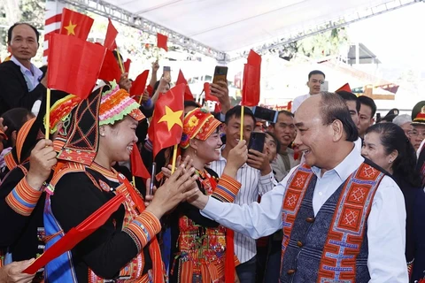 President attends festival of great national unity in Lai Chau