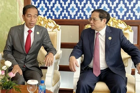 PM Pham Minh Chinh meets with Indonesian President in Phnom Penh