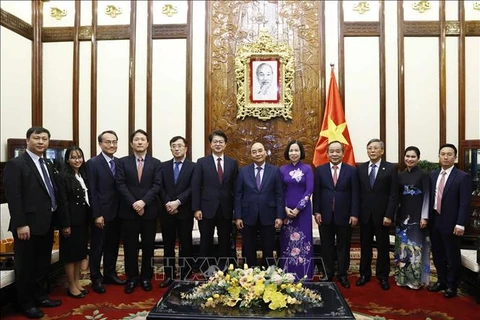 President hails cooperation between Vietnam News Agency, Yonhap