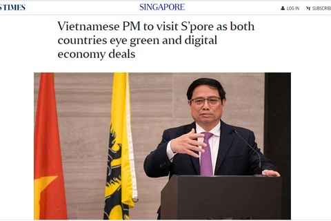 Singaporean daily spotlights PM Chinh’s official visit