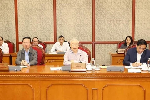 Party chief chairs meeting of Politburo, Secretariat