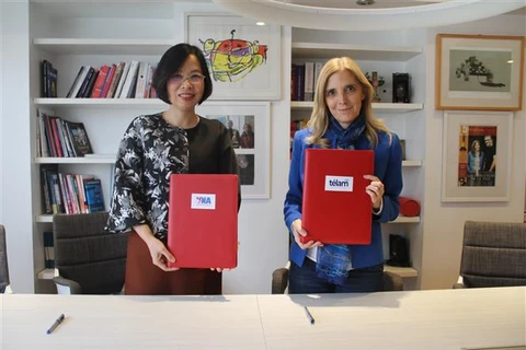Vietnamese, Argentine news agencies sign cooperation agreement