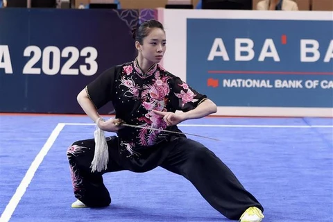 Wushu athlete wins gold at SEA Games 32