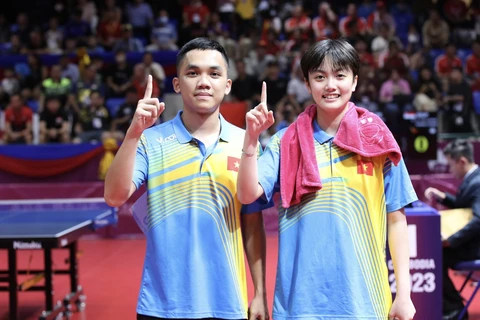 32nd SEA Games: Historic gold for Vietnam in mixed doubles table tennis