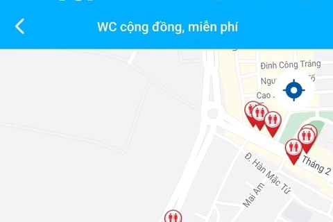 Da Nang launches app to help visitors easily access to public toilets