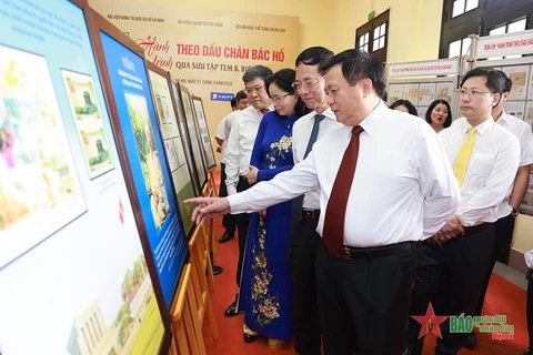 Exhibition on President Ho Chi Minh through stamps, postcards