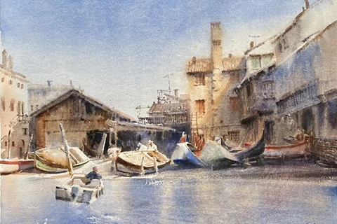 Vietnam artists’ paintings highlight the beauty of Italy