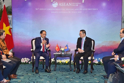 Vietnamese FM meets ASEAN Secretary-General in Jakarta