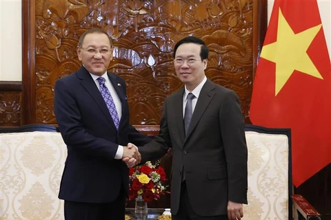 President receives Kazakh Ambassador in Hanoi