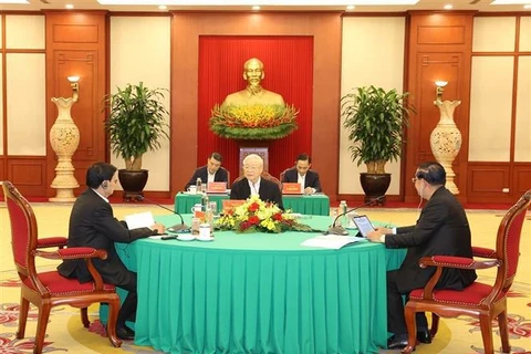 Party leaders of Vietnam, Cambodia, Laos hold high-level meeting in Hanoi