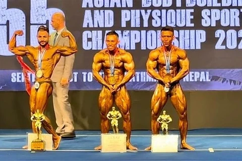 Vietnamese bodybuilders top Asian championship