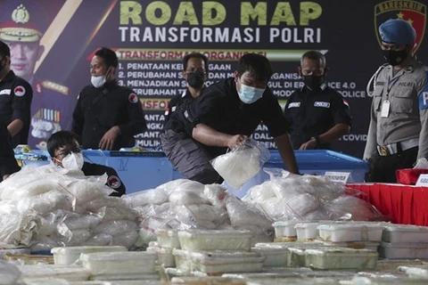 Indonesia arrests 39 people linked to regional drug syndicate