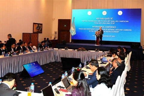 Int'l conference discusses Vietnam-Laos-Cambodia cooperation in digital economy