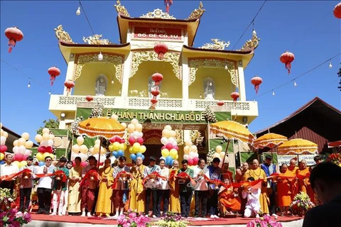 Upgraded Vietnamese pagoda inaugurated in Laos