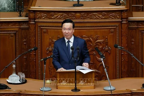 Vietnamese President delivers speech at Japanese National Diet