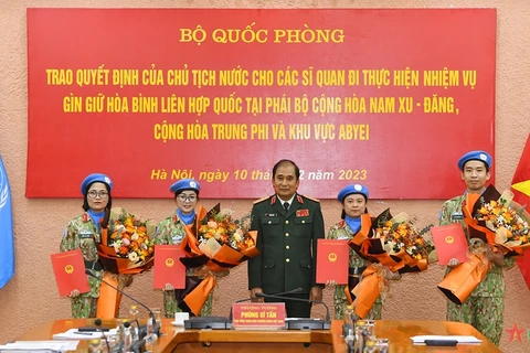 Vietnam to send four more officers to UN peacekeeping missions