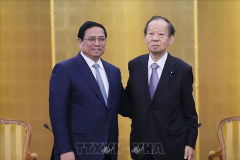 PM receives leaders of Japan-Vietnam Parliamentary Friendship Alliance