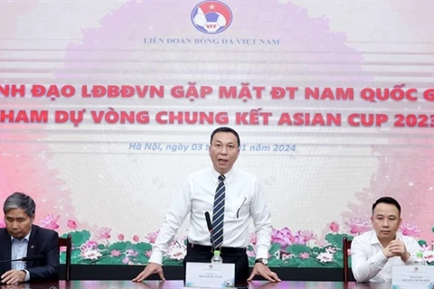 VFF Chairman encourages Vietnamese team for 2023 Asian Cup finals