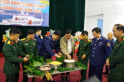 Activities bring early Tet atmosphere to Bach Long Vi island