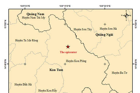 Five earthquakes reported in Kon Tum on February 7 morning