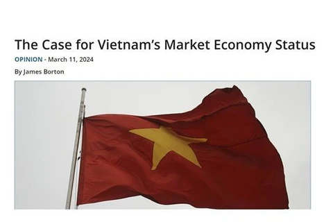 Scholar analyses why US should recognise Vietnam as market economy 