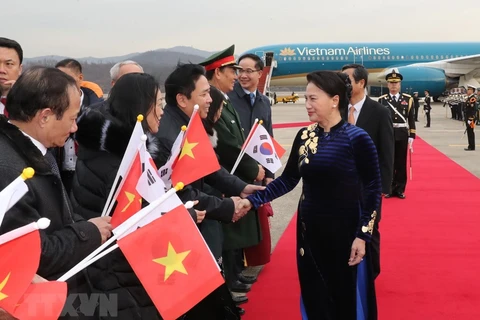 National Assembly Chairwoman arrives in Seoul