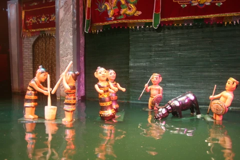 Water puppetry wows audiences