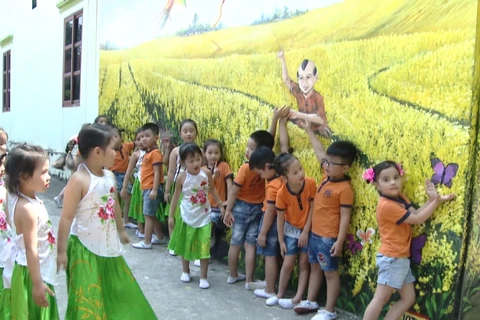 Dazzling mural painting village in Hanoi