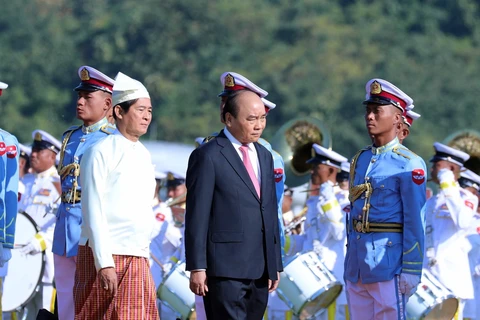 Myanmar leaders welcome Vietnamese PM