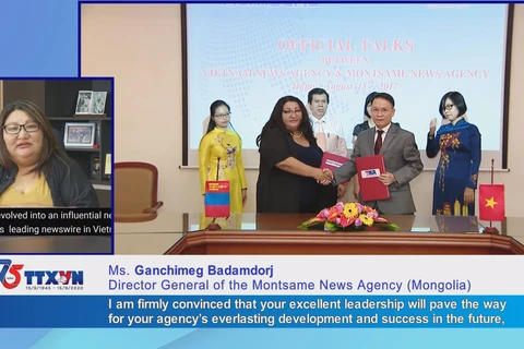 Mongolia news agency congratules VNA on founding anniversary