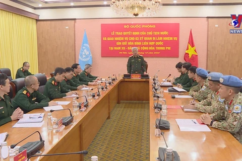 Three more Vietnamese officers to join UN peacekeeping missions