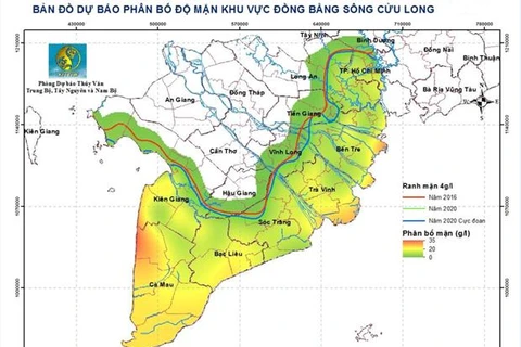 Saltwater intrusion in Mekong Delta projected to increase
