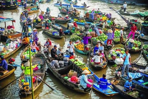 Cai Rang Floating Market - A special destination you cannot miss when visiting Can Tho