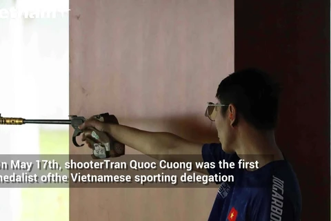 The feeling of shooter Tran Quoc Cuong after winning a gold medal at the 31st SEA Games