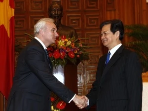 PM Nguyen Tan Dung receives Belorussian Ambassador Valery Sudokho (Photo:VNA)