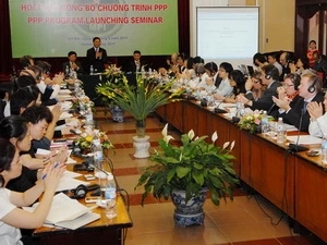The seminar on a public-private partnership (PPP) programme (Source: VNA)