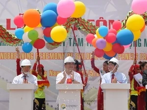 Deputy PM Hoang Trung Hai at the ground-breaking ceremony (Source: Vietnamplus)