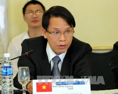 VNA deputy chief Nguyen Duc Loi speaks at the meeting (Photo: VNA)