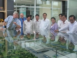 Work accelerates Tan Thanh sewage treatment complex 
